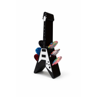 Gitaar Plectrumhouder met 5 Plectrums – Elektrische Gitaar Design – zwart/wit